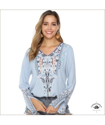 Chemise Country Femme Fleurs meilleur choix