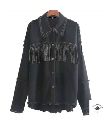 Chemise à Franges Country brillant des détails fins