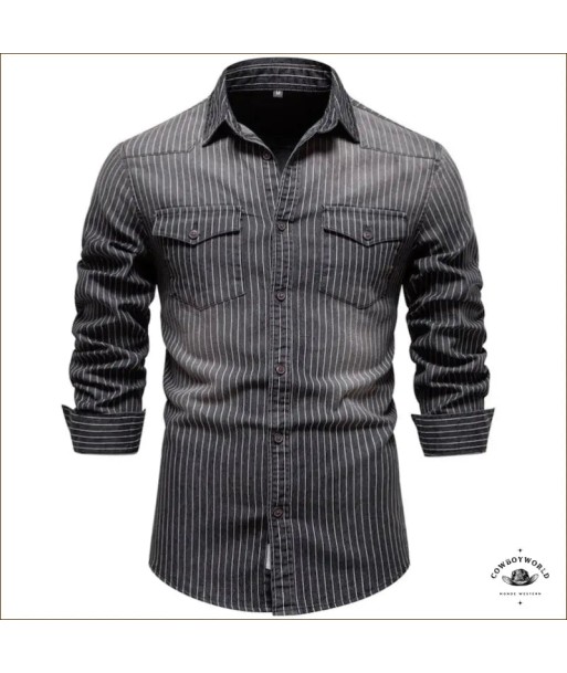 Chemise de Cowboy Vintage Pour Homme les muscles