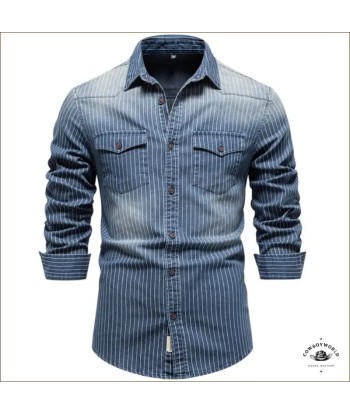 Chemise de Cowboy Vintage Pour Homme les muscles