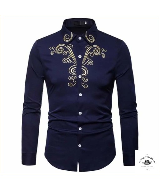 Chemise de Western Bleue Nevada chez Cornerstreet bien 