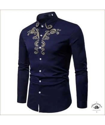 Chemise de Western Bleue Nevada chez Cornerstreet bien 