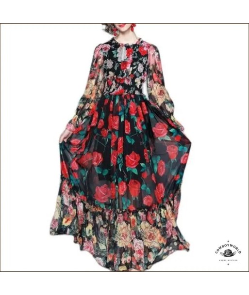 Robe Longue d'Été Style Western votre