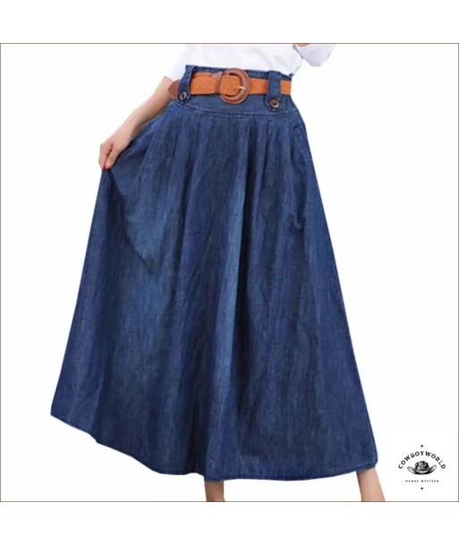 Jupe Longue Western en Jeans l'achat 