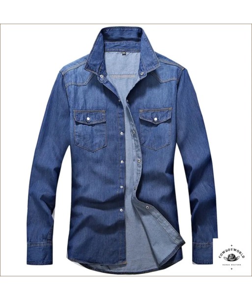 Chemise en Jean Homme Cowboy Jusqu'à 80% De Réduction