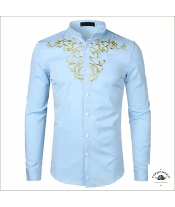 Chemise Show Western brillant des détails fins