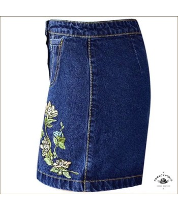 Jupe en Jeans Western Brodée en ligne des produits 