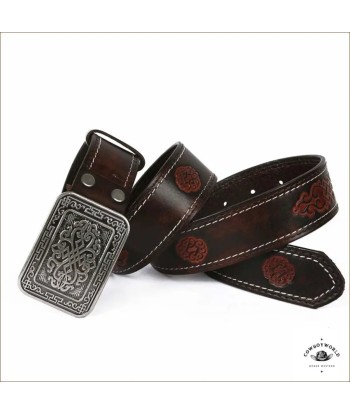 Ceinture Cuir Renfort Épaisse Western Par le système avancé 