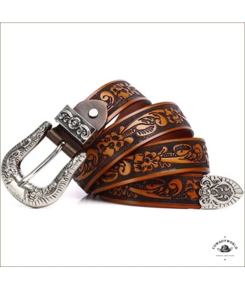 Ceinture Style Western brillant des détails fins