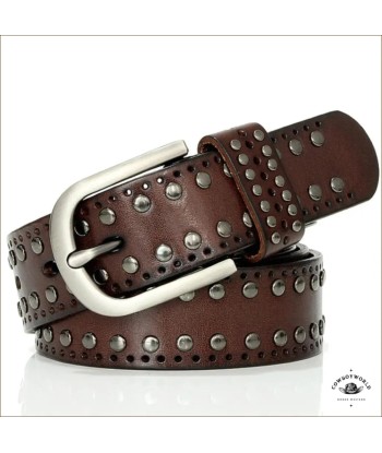 Ceinture Femme Western Verte le des métaux précieux