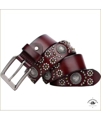 Ceinture Femme Cuir Noir Western vente chaude votre 