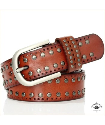 Ceinture Femme Western Verte le des métaux précieux