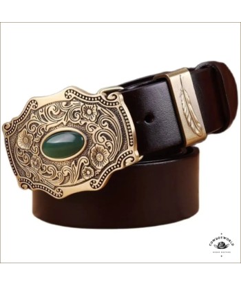 Ceinture Style Western Marron Femme de France