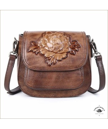 Sac Cuir Fleur les ligaments