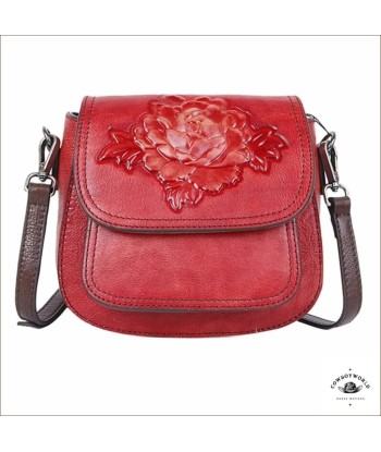 Sac Cuir Fleur les ligaments