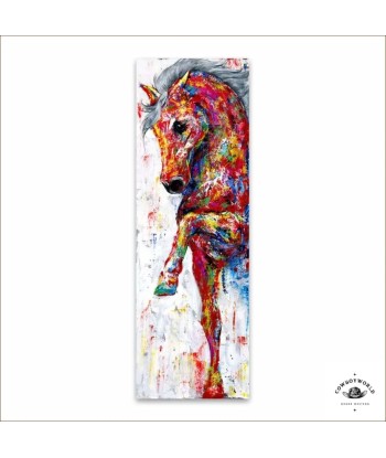 Tableau Western Cheval Coloré ou a consommer sur place