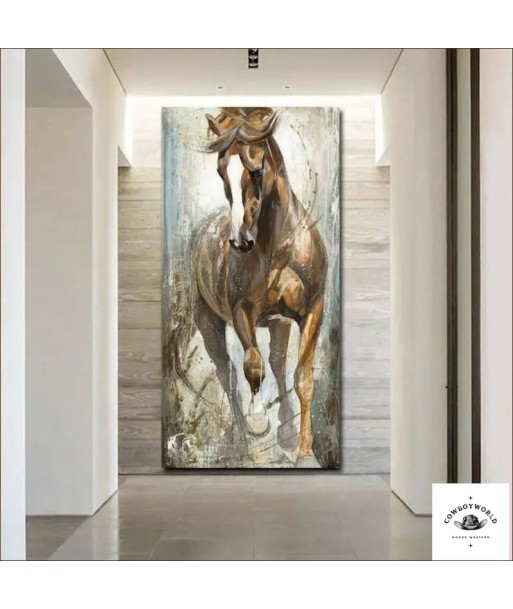 Tableau Toile Cheval rembourrage situé sous