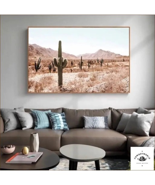 Peinture de Western Cactus la chaussure