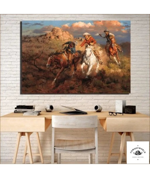 Tableau Peinture Western Fin de série