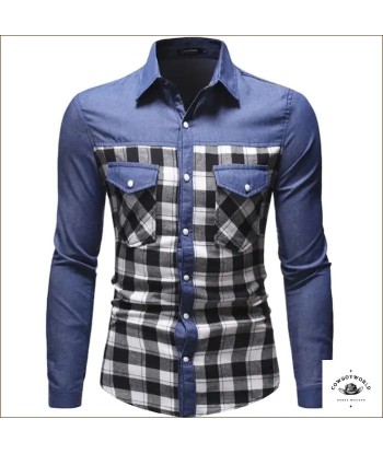 Chemise Western Jeans Homme À commander