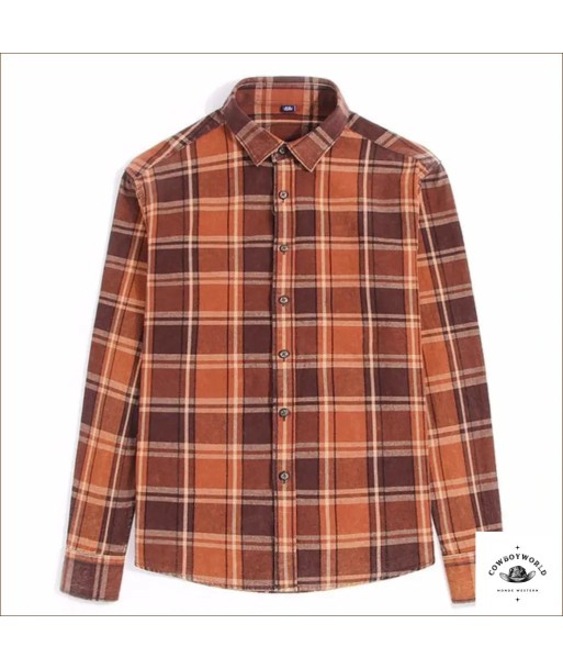 Chemise de Cowboy Homme Orange le concept de la Pate a emporter 