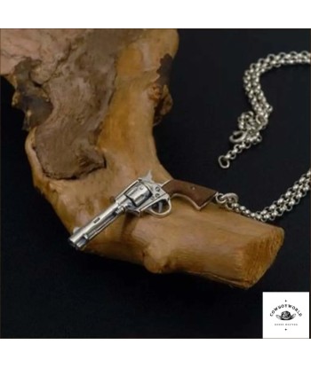 Collier Western Revolver (Argent) de France