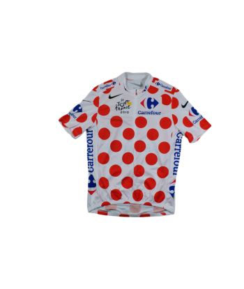 Maillot à pois vélo Nike Carrefour Tour de France 2010 pas chere