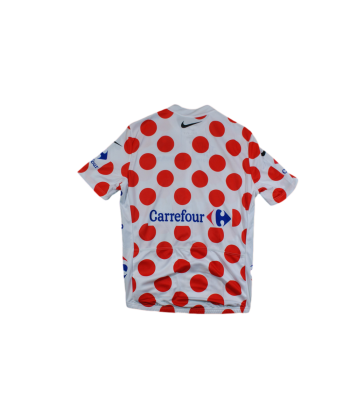 Maillot à pois vélo Nike Carrefour Tour de France 2010 pas chere