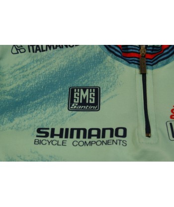 Maillot vélo vintage Santini Bianchi Martini Racing Italmanubri Linea Ergo Shimano En savoir plus