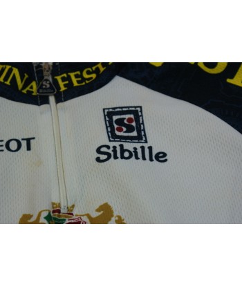 Maillot vélo vintage Sibille Festina Peugeot Par le système avancé 