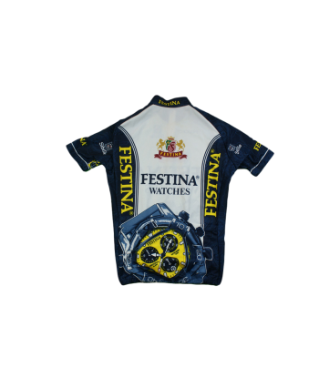 Maillot vélo vintage Sibille Festina Peugeot Par le système avancé 