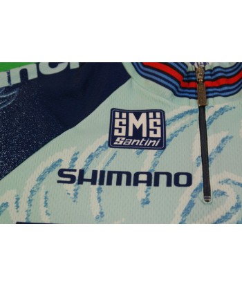 Maillot cyclisme rétro Santini Bianchi Rock Shox Shimano Selle Italia Martini Racing à prix réduit toute l'année