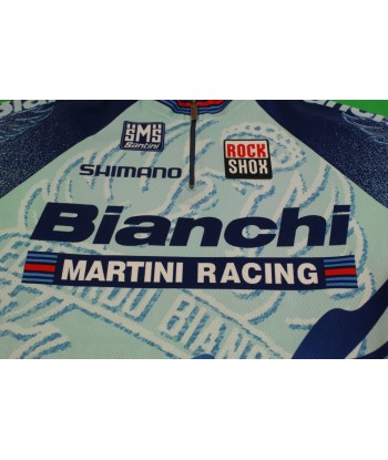 Maillot cyclisme rétro Santini Bianchi Rock Shox Shimano Selle Italia Martini Racing à prix réduit toute l'année