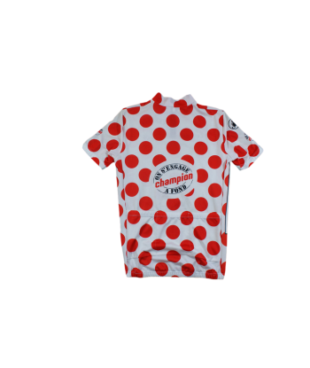 Maillot à pois vélo vintage Castelli Champion Tour de France en ligne