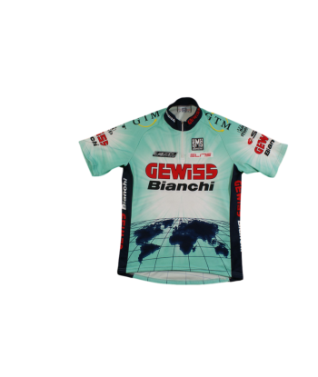 Maillot vélo rétro Santini Gewiss Bianchi Elite FSA GTM JUSQU'A -70%! 