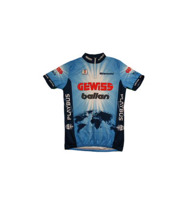 Maillot vélo rétro Biemme Gewiss Bianchi Vous souhaitez 