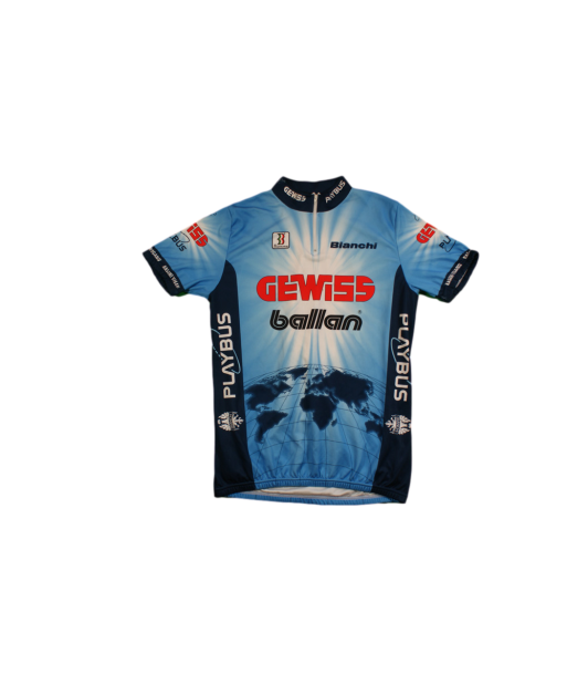 Maillot vélo rétro Biemme Gewiss Bianchi Vous souhaitez 