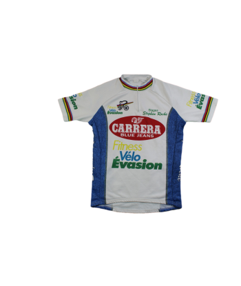 Maillot cyclisme vintage Carrera Fitness vélo évasion offre 