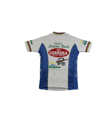 Maillot cyclisme vintage Carrera Fitness vélo évasion offre 