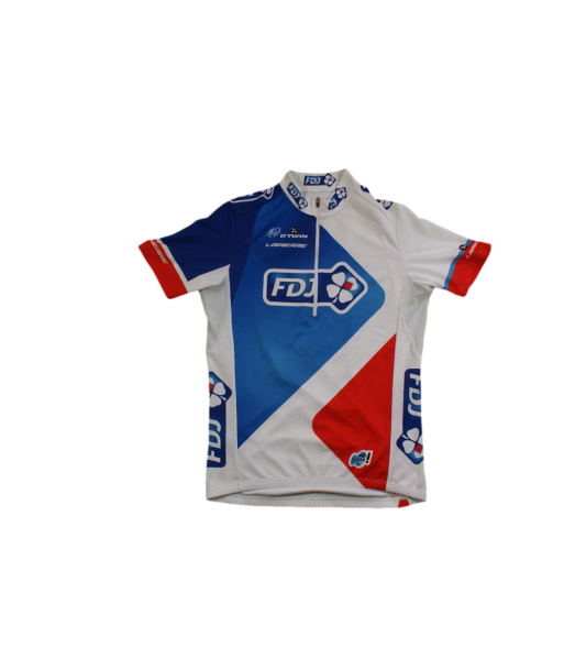 Maillot vélo vintage Française des jeux Lapierre UCI b'Twin votre restaurant rapide dans 