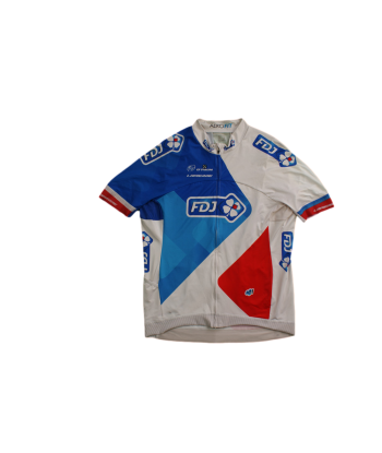 Maillot cyclisme vintage Decathlon Française des jeux Lapierre brillant des détails fins