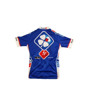 Maillot vélo rétro b'Twin Française des jeux UCI Lapierre Le bleuet de France Par le système avancé 