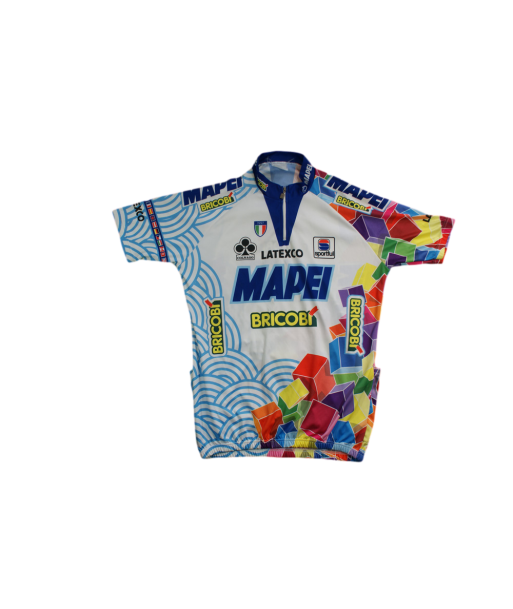 Maillot vélo vintage Sportful Mapei Bricobi Colnago Latexco 1997 de technologie