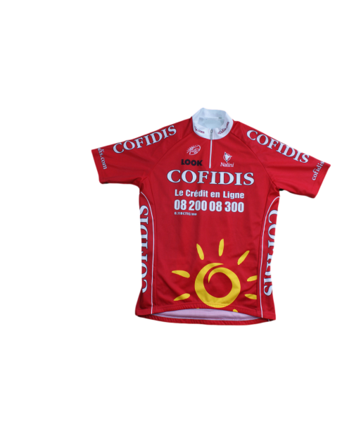 Maillot cyclisme rétro Nalini Cofidis UCI Look la colonne vertébrale