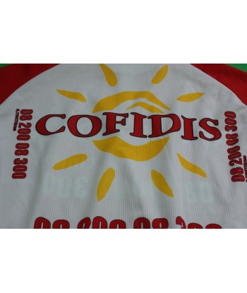 Maillot cyclisme rétro Nalini Cofidis UCI Look la colonne vertébrale