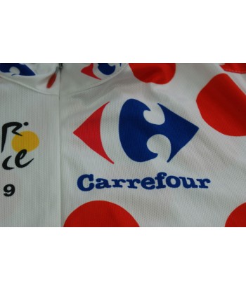 Maillot à pois vélo rétro Nike Carrefour Tour de France 2009 online