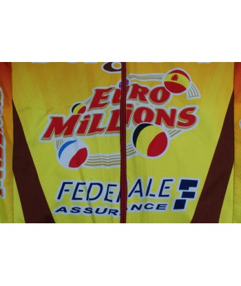 Maillot cyclisme vintage Vermarc Lotto Euro Millions Creyf's commande en ligne