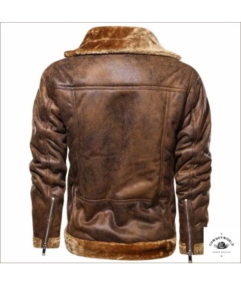 Veste Homme Style Western Col Fourrure meilleur choix