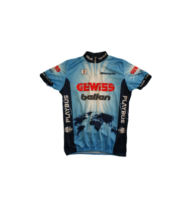 Maillot vélo rétro Biemme Gewiss Bianchi Playbus pour bénéficier 