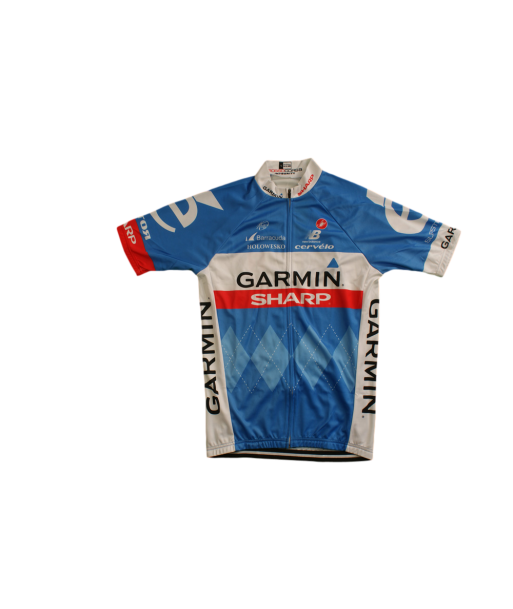 Veste vélo rétro New Balance Garmin Sharp Castelli UCI Barracuda en linge